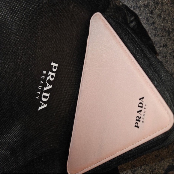 Prada Beauty Pink and Black Cosmetic Bag - Picture 7 of 16